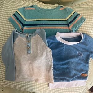 Kids' Blue and Green Shirt, 3 pack